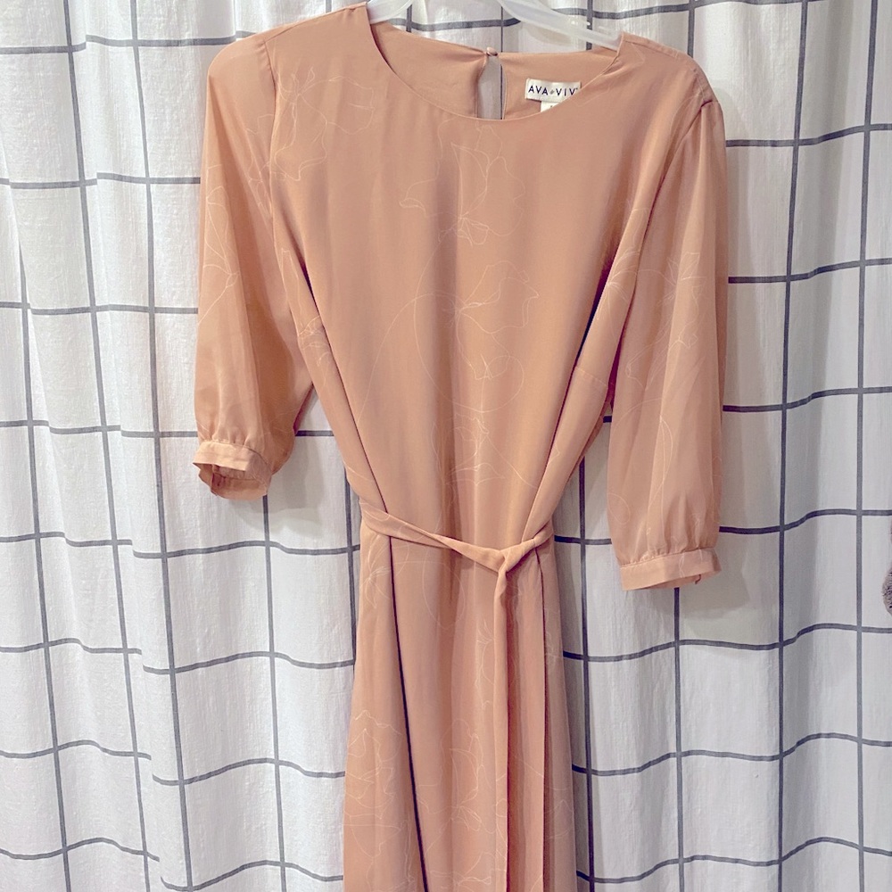 Peach dress